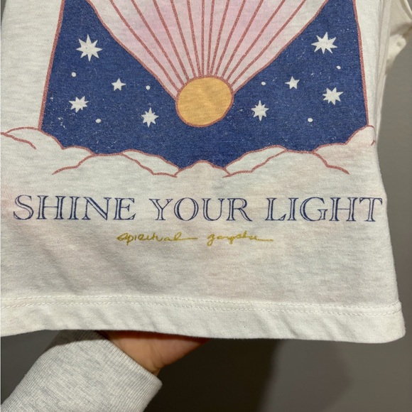 Spiritual Gangster Shine Your Light Graphic Tank Top Size M - Picture 3 of 5